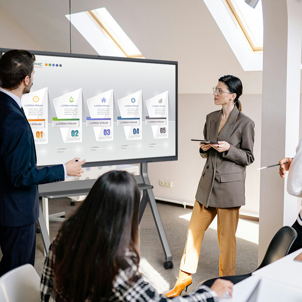 SPAISEN Smart Board, 86 Inch All in One Interactive Whiteboard with 4K UHD Touch Screen Flat Panel, Digital Electronic Whiteboard